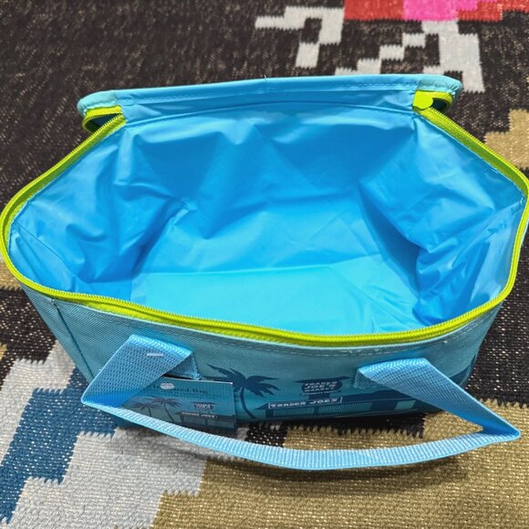 TRADER JOE's 2025 Mini Insulated Reusable Tote Bag, Turquoise - Picture 7 of 16